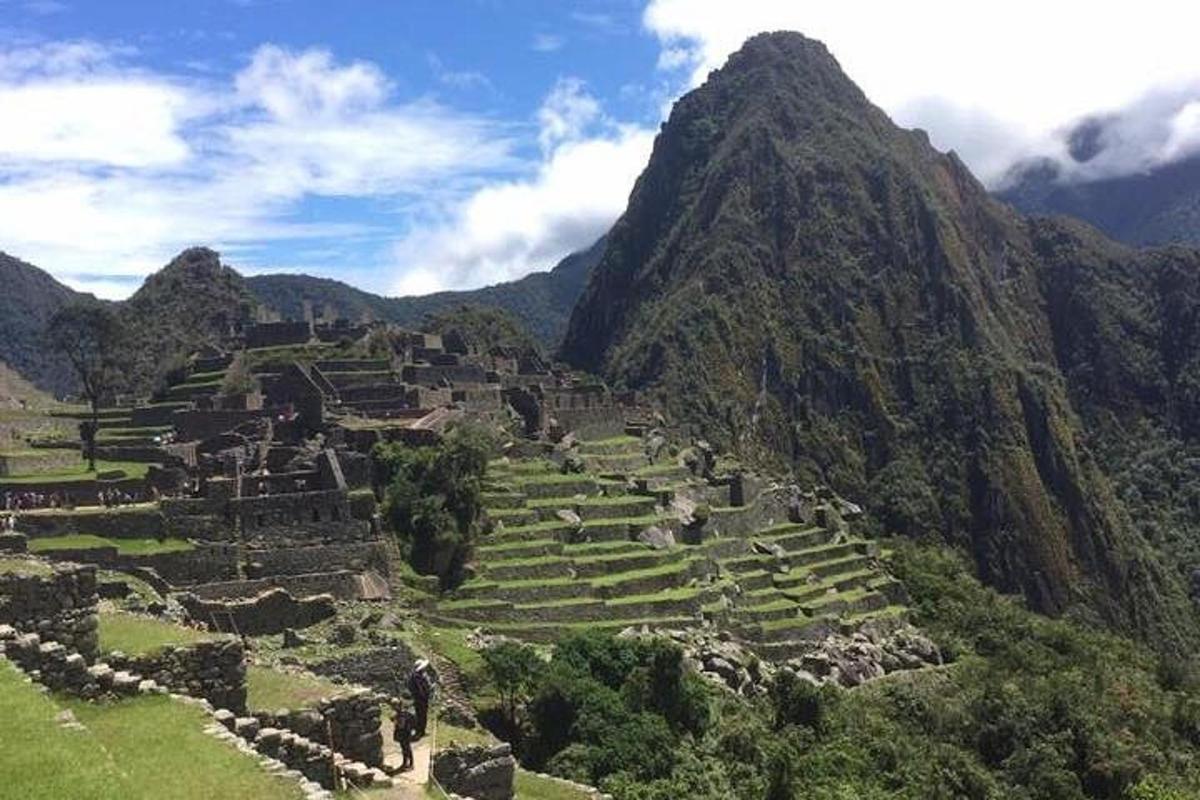 sebuah perkampungan incan purba di tepi gunung