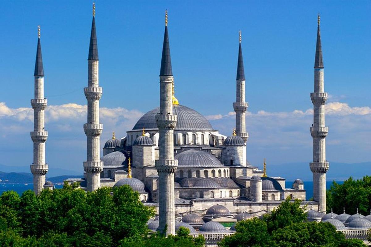 isang malaking gusali na may maraming domes at mosque