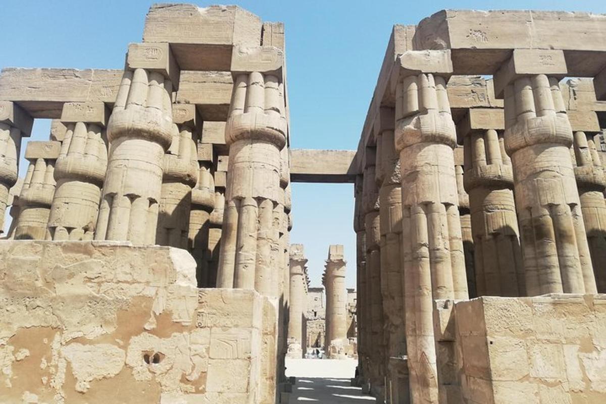 a view of the ruins of the temple
