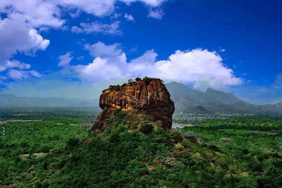 a rock formation in the middle of a mountain