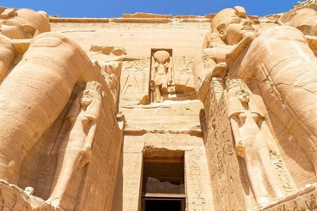 a building with statues on the side of it