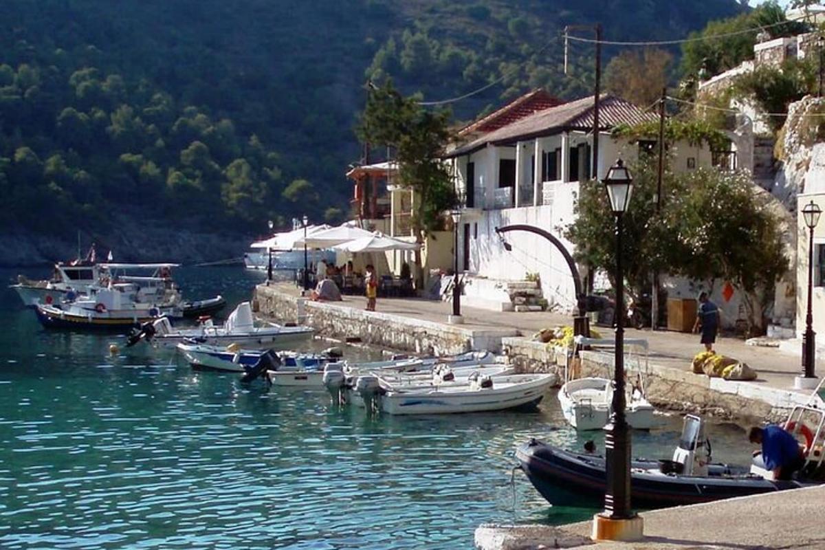 a group of boats in a body of water