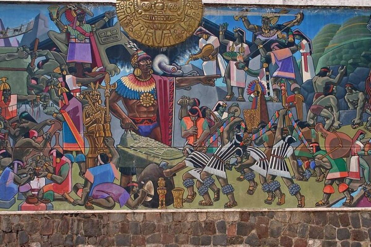un mural al costat d'una paret amb una pintura