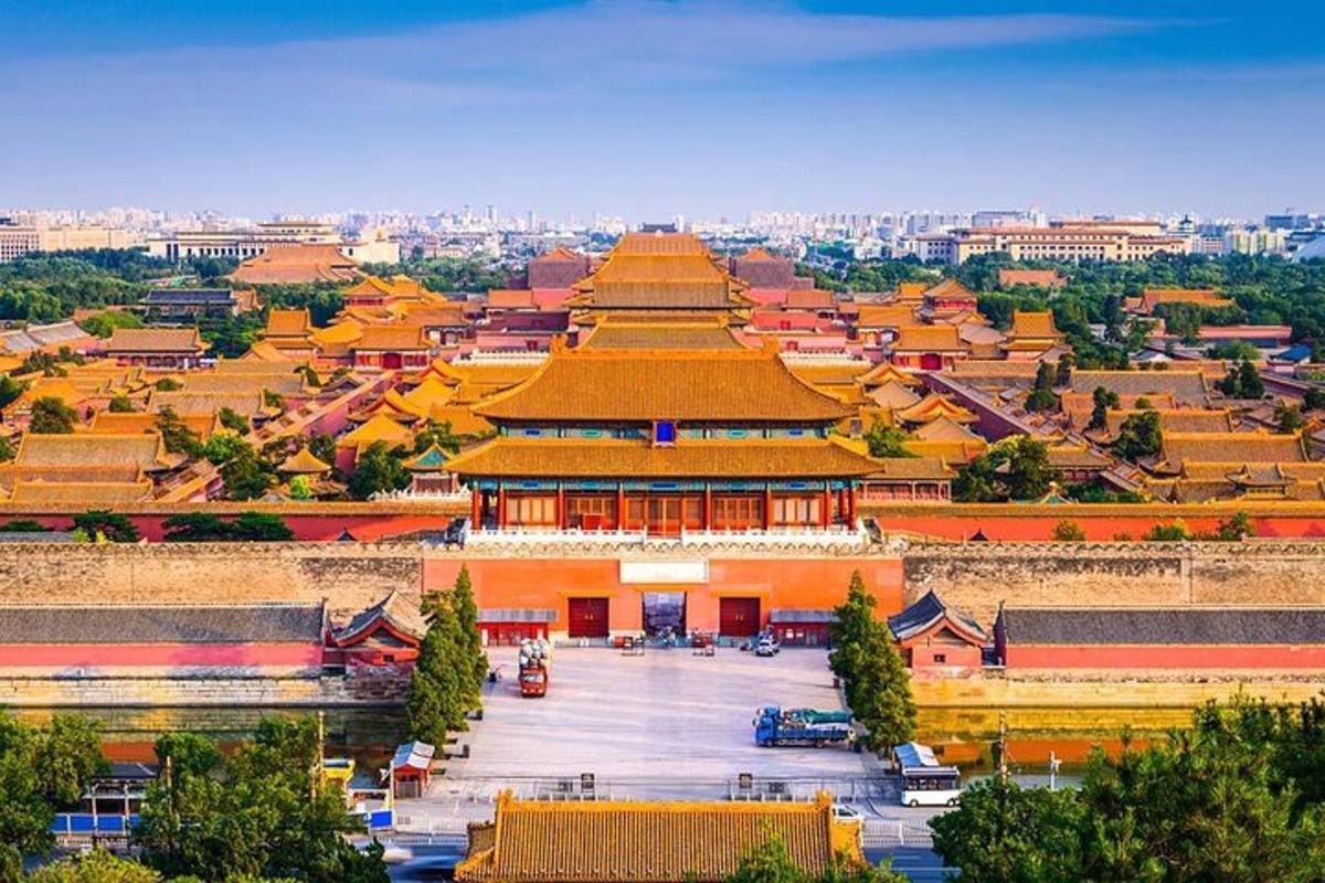 城市建筑的俯视图