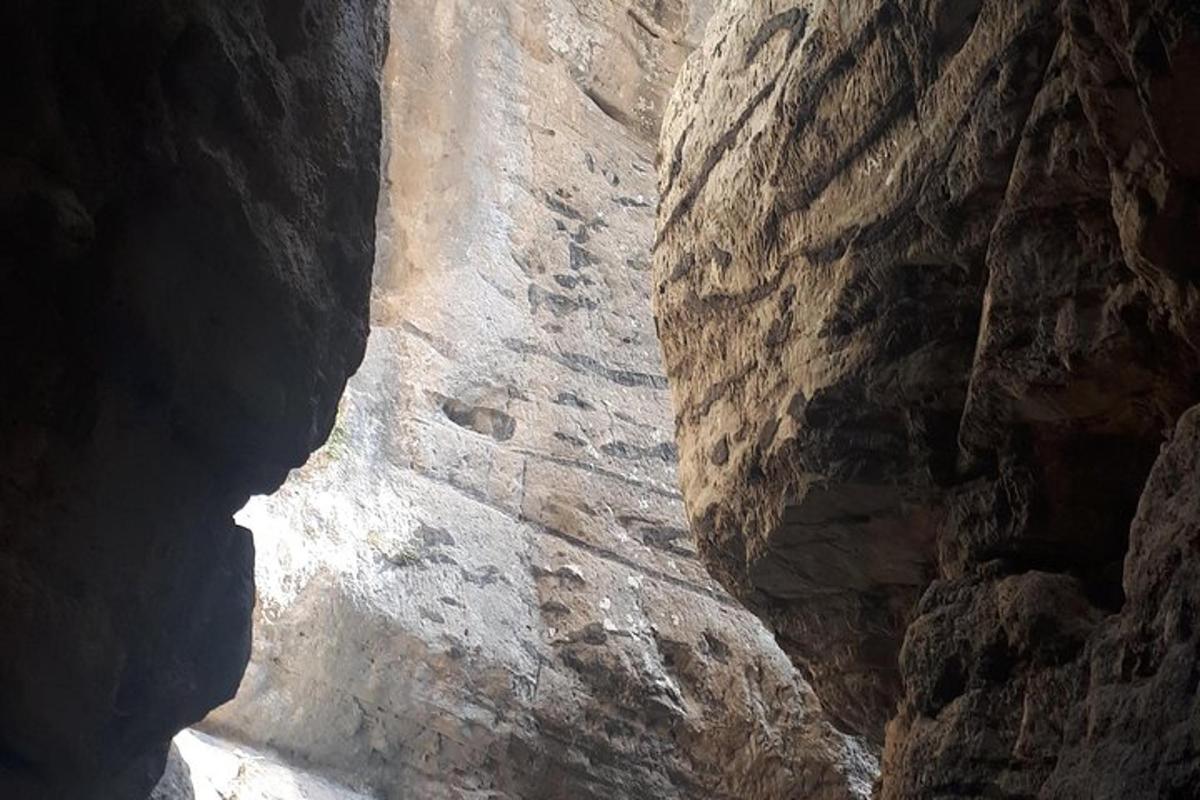 ein Blick aus dem Inneren einer Höhle