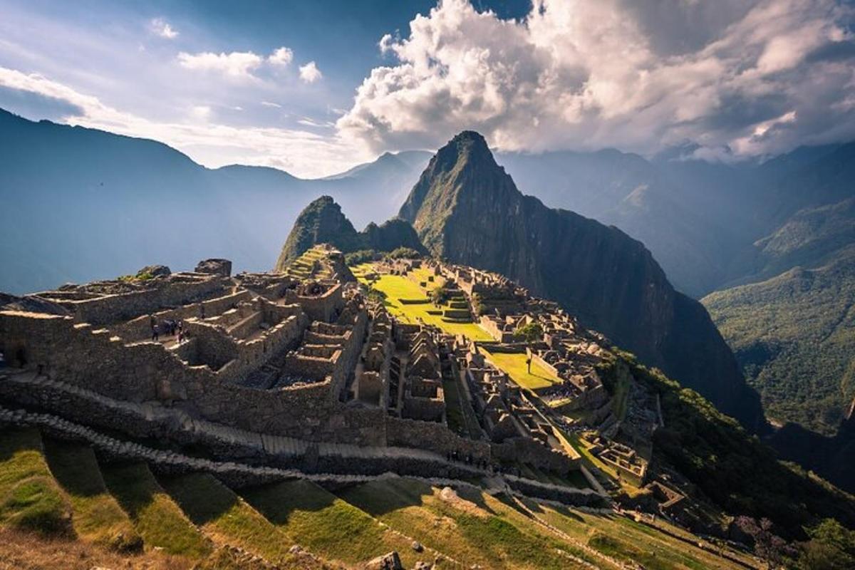Letecký pohled na horu Machu Picchu