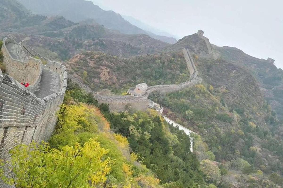 una vista de la Gran Muralla China