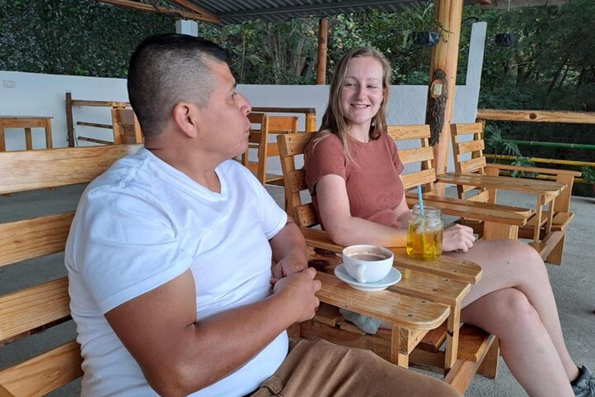 a man and a woman sitting at a table