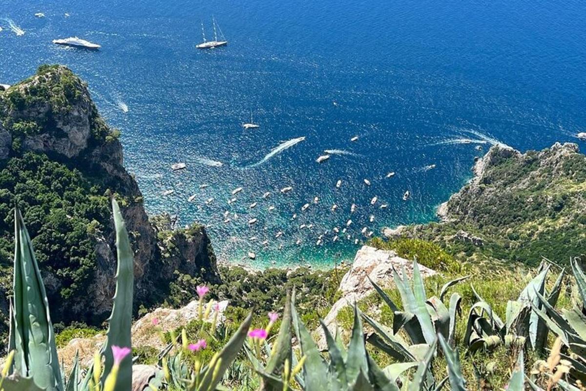 θέα στον ωκεανό με βάρκες στο νερό