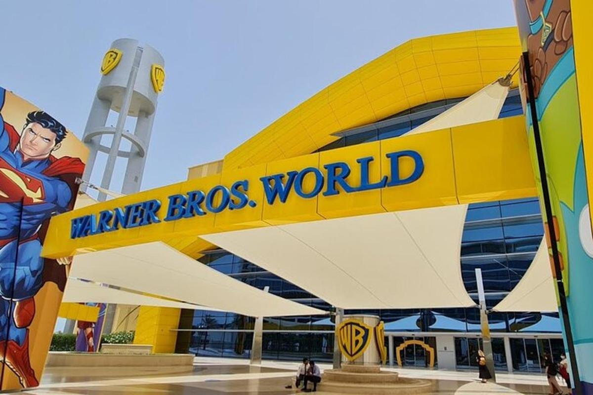 a marvel bros world building with a superhero sign
