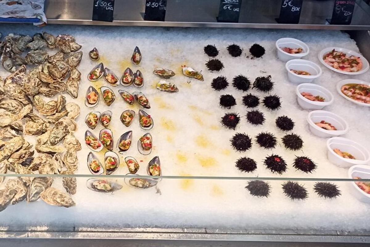 a display case filled with different types of insects