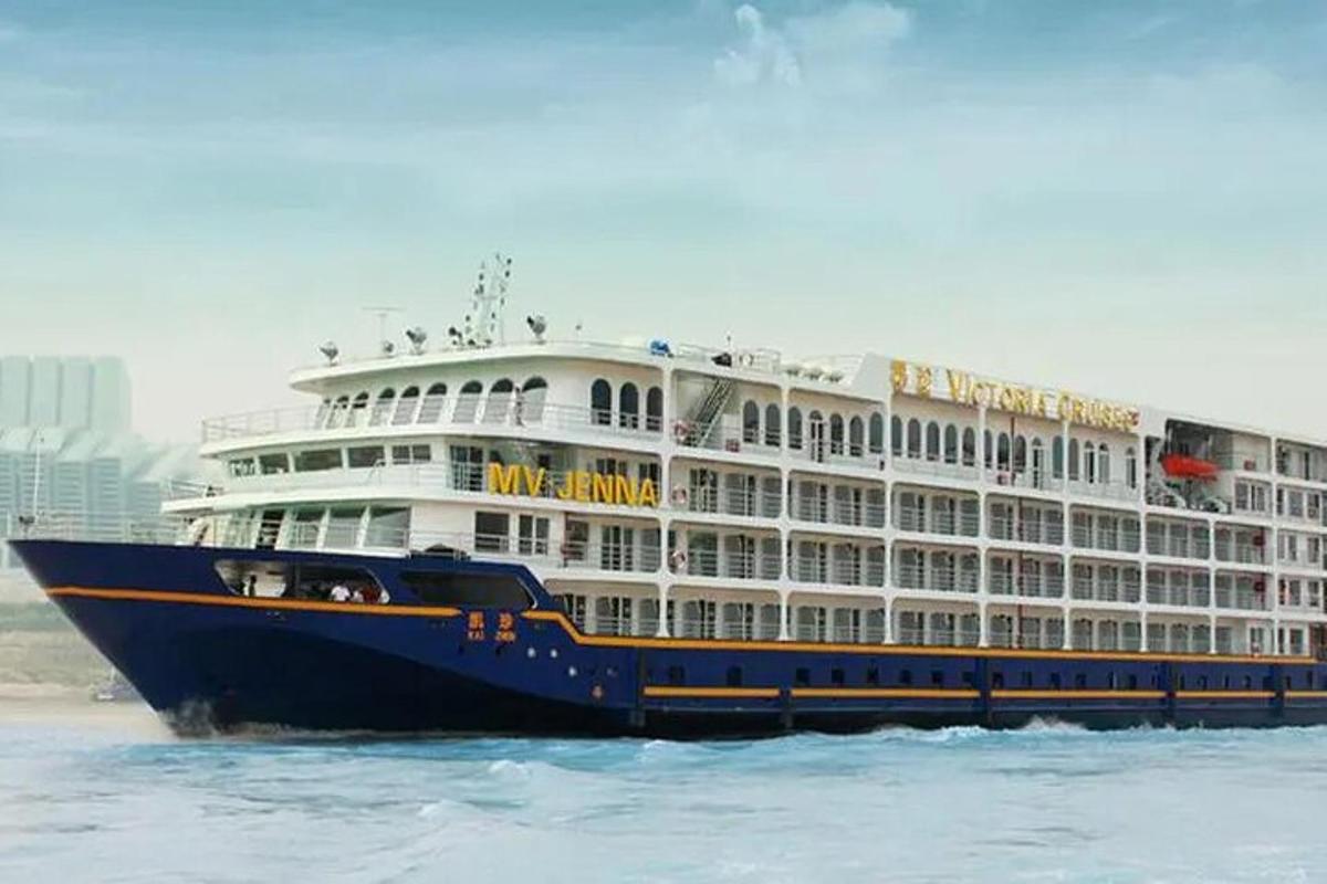 a large cruise ship in the water