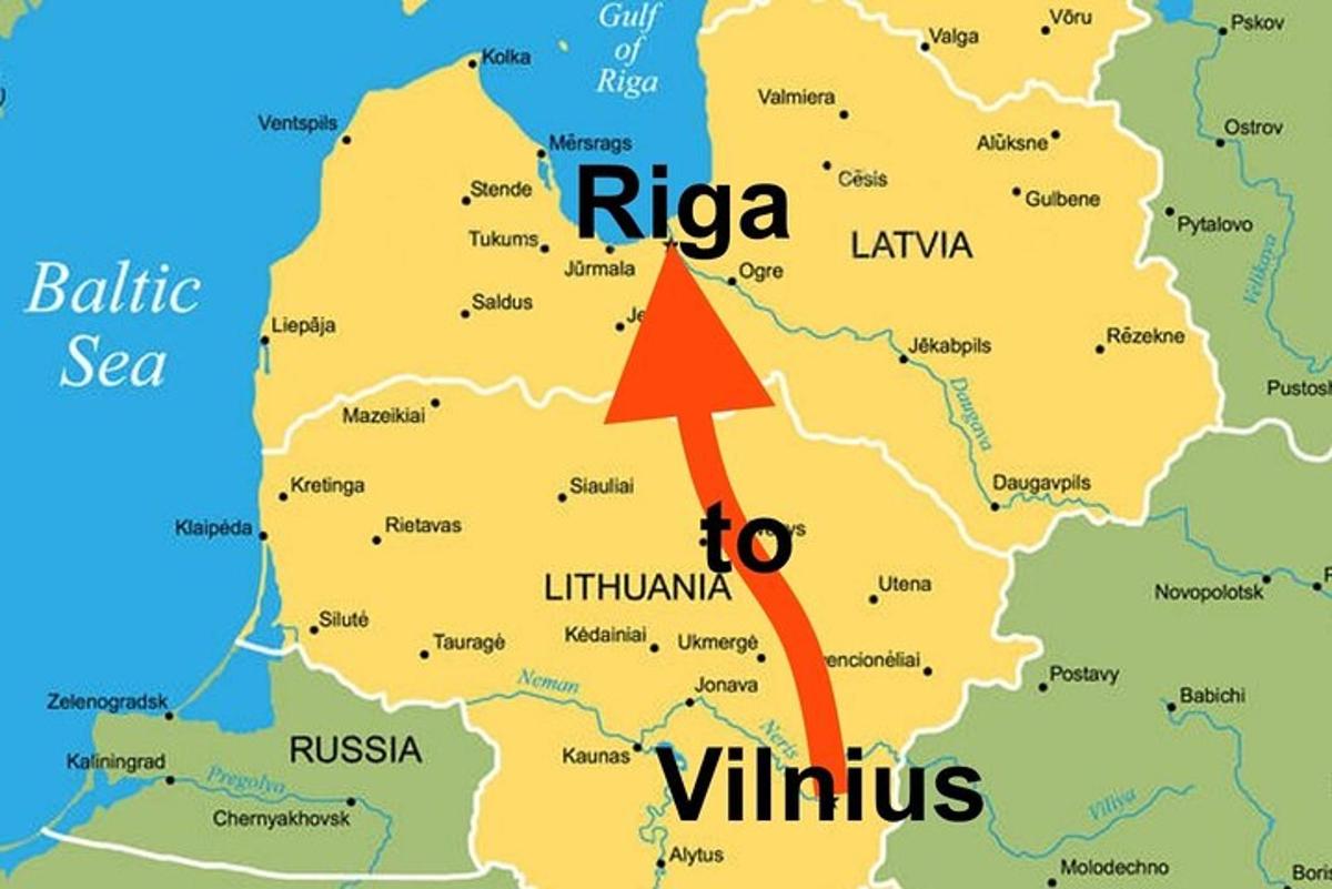 a map of libya with a red arrow