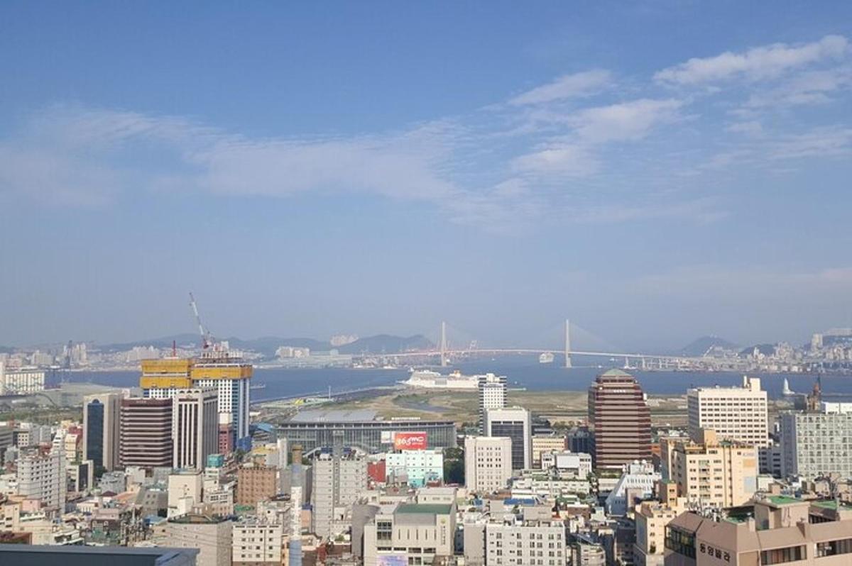 uma vista de uma grande cidade com edifícios