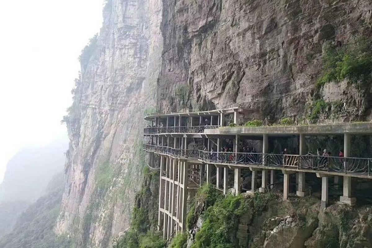 a building on the side of a mountain