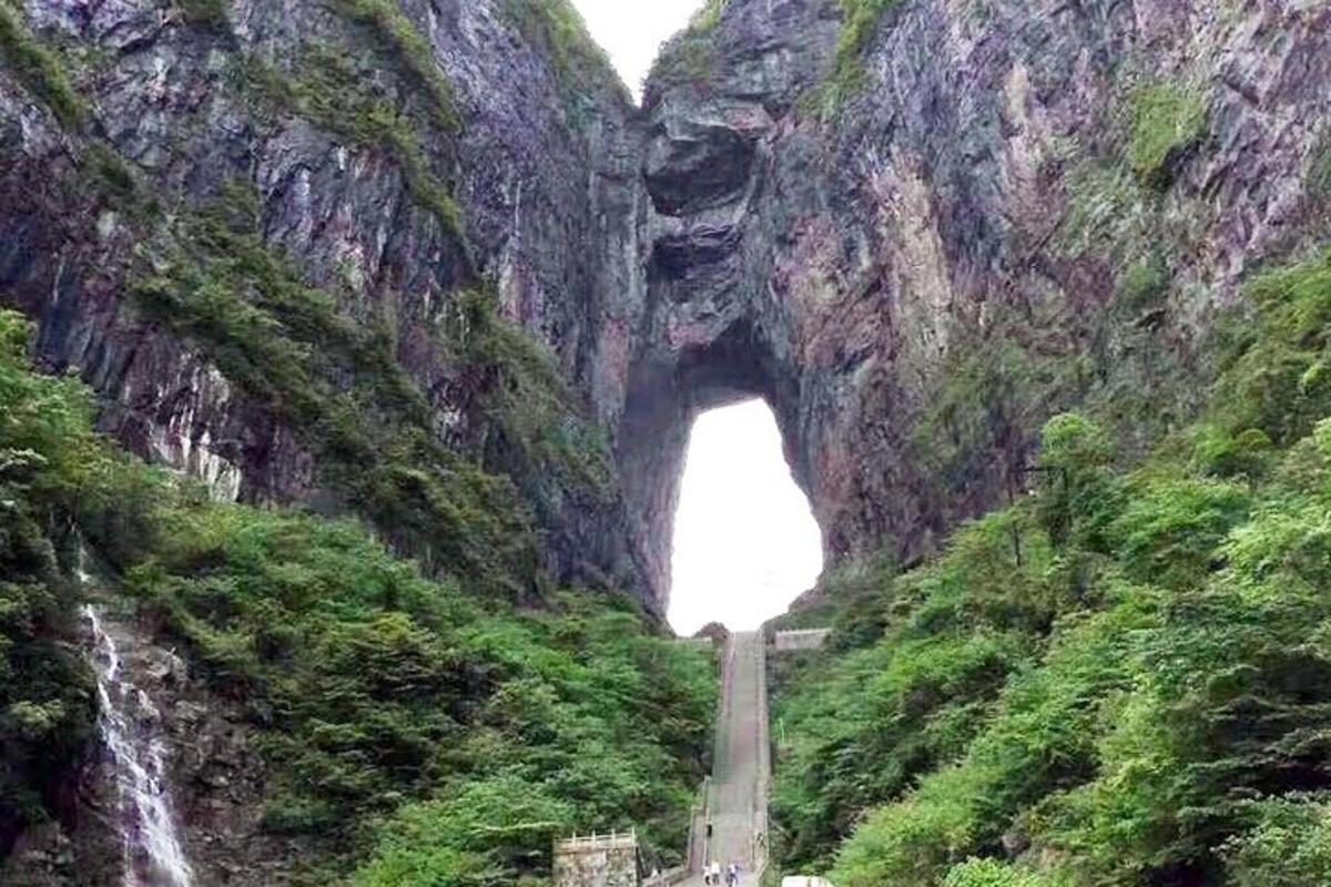a tunnel in the side of a mountain