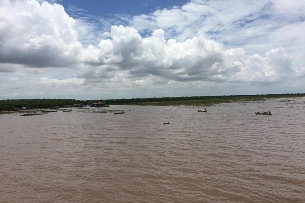 a large body of water with boats in it
