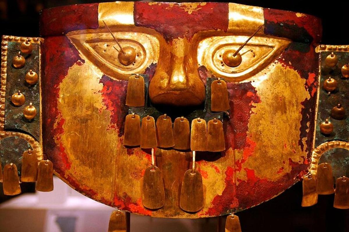 a mask in the shape of a face