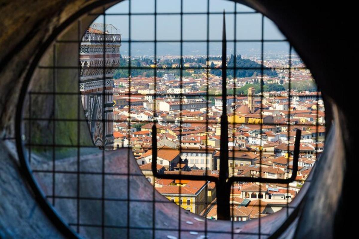 a view of a city seen through a window