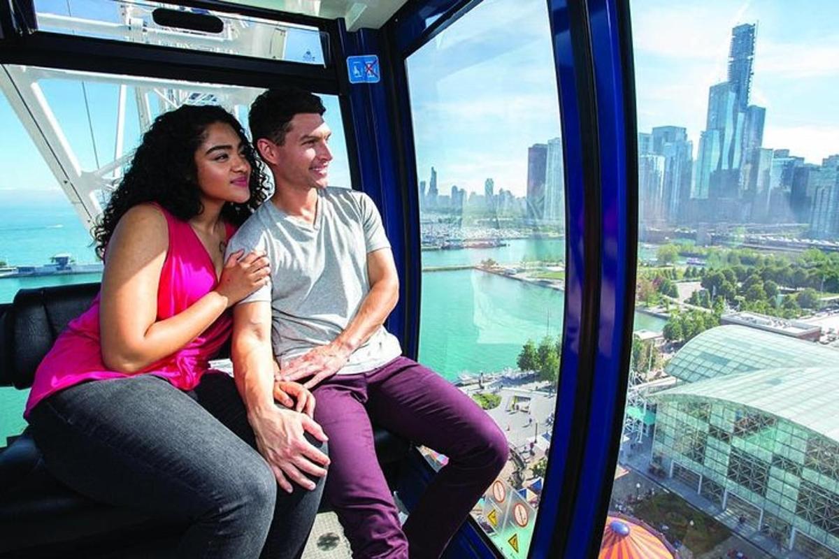 a man and a woman sitting in a window