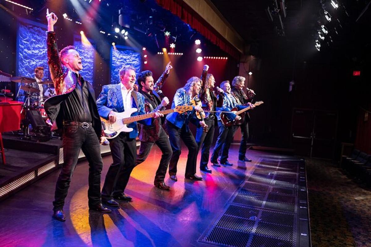 a group of people on a stage playing instruments