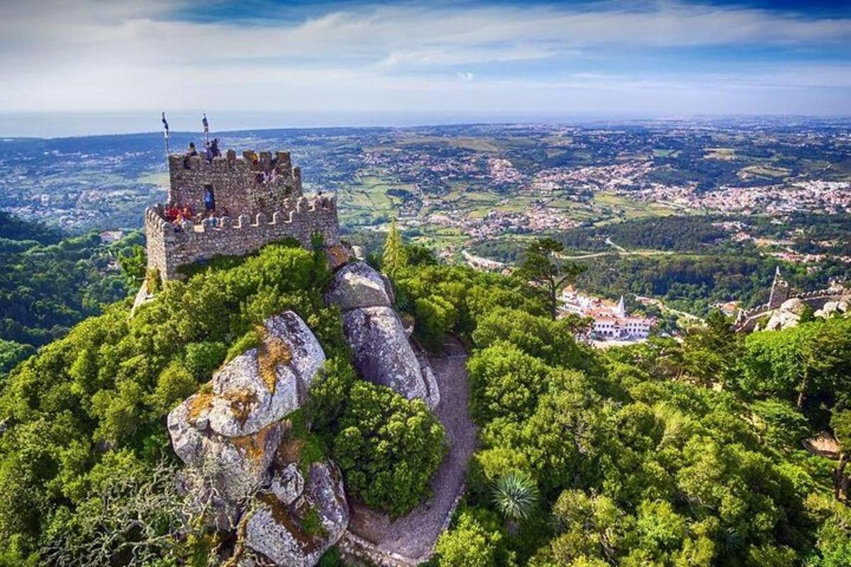 a castle on the top of a mountain