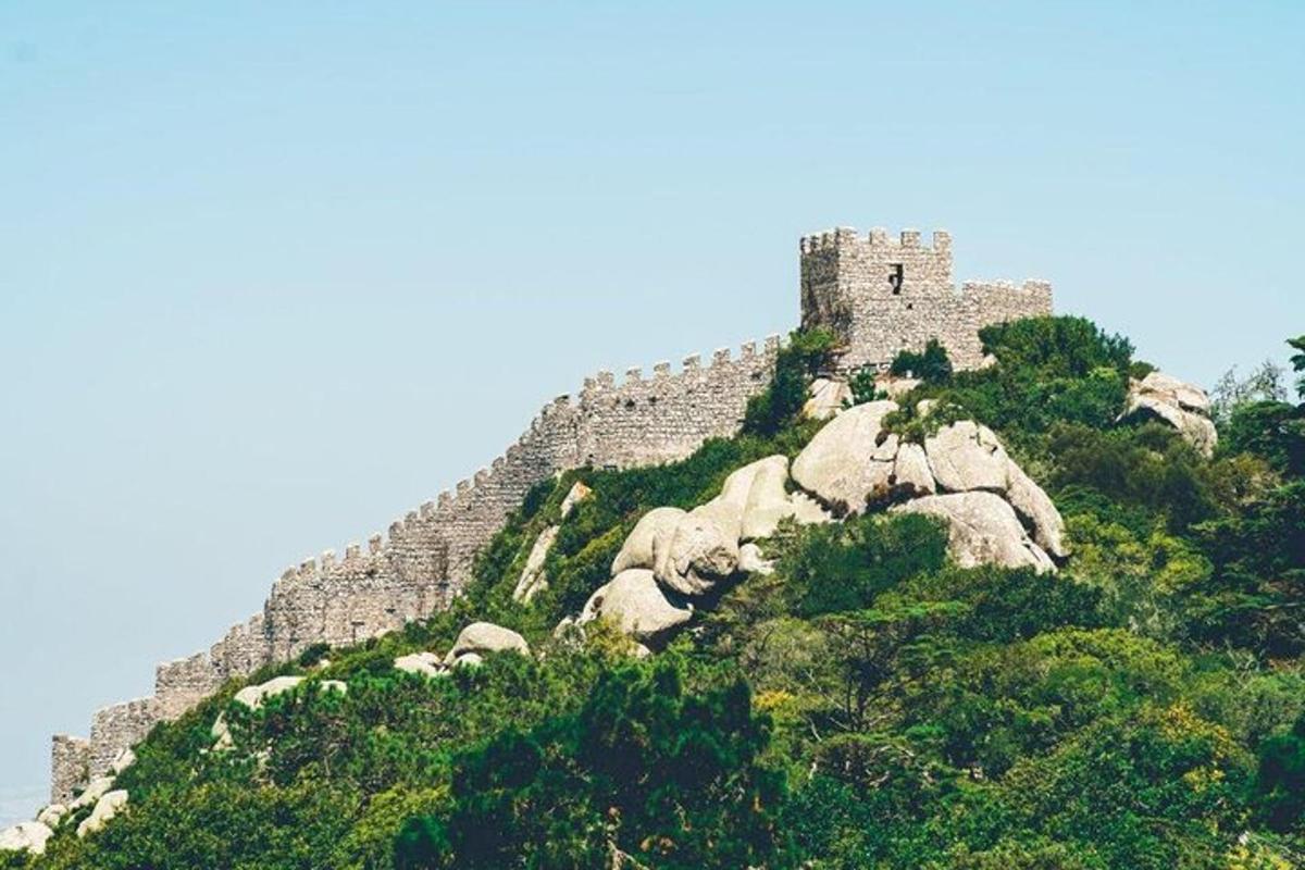 a castle on the top of a mountain