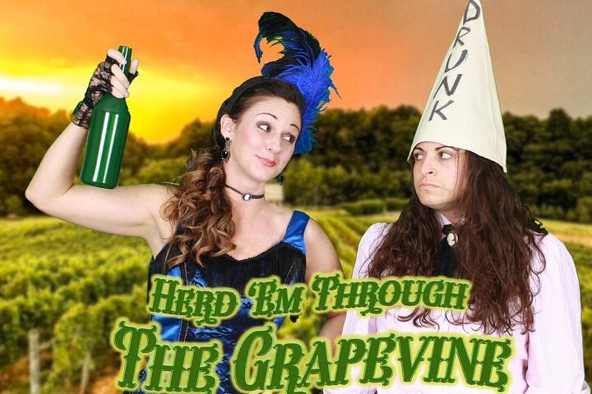 a man and a woman wearing a birthday hat and holding a green drink