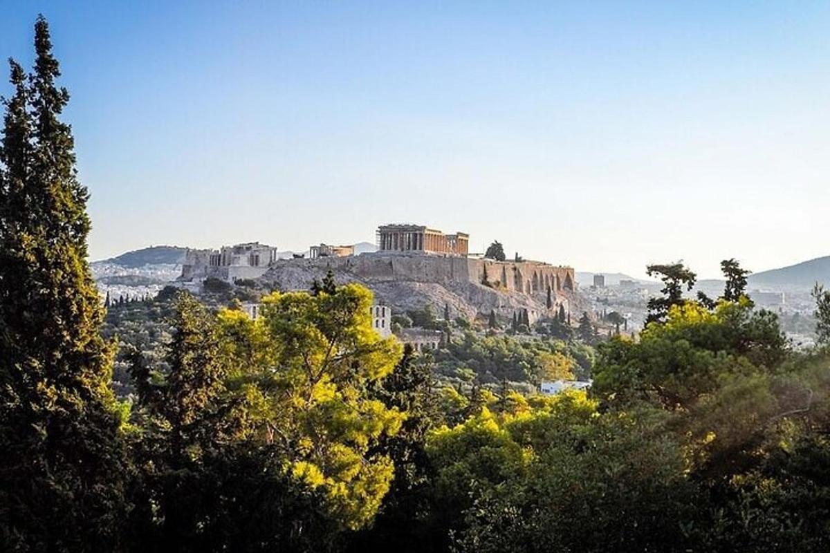un castello in cima a una collina con alberi