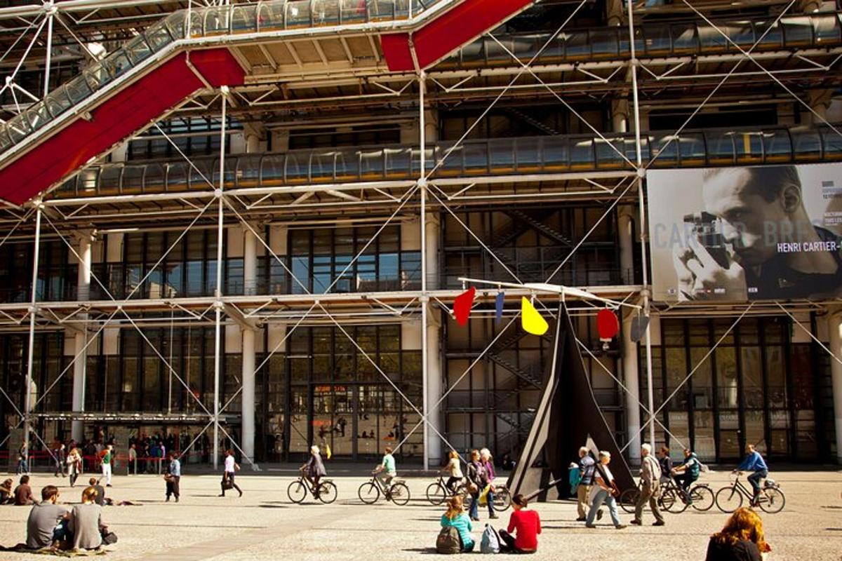 a group of people in front of a building