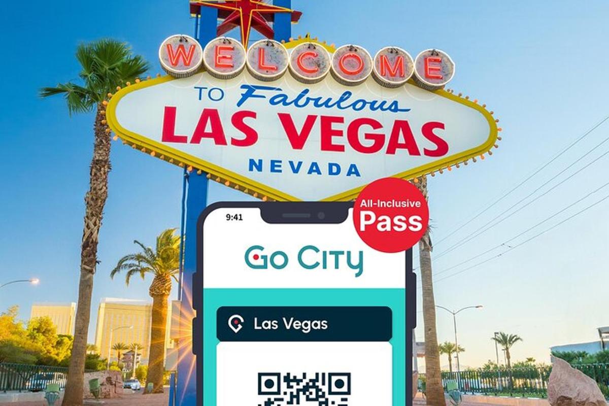 a sign in front of a las vegas sign