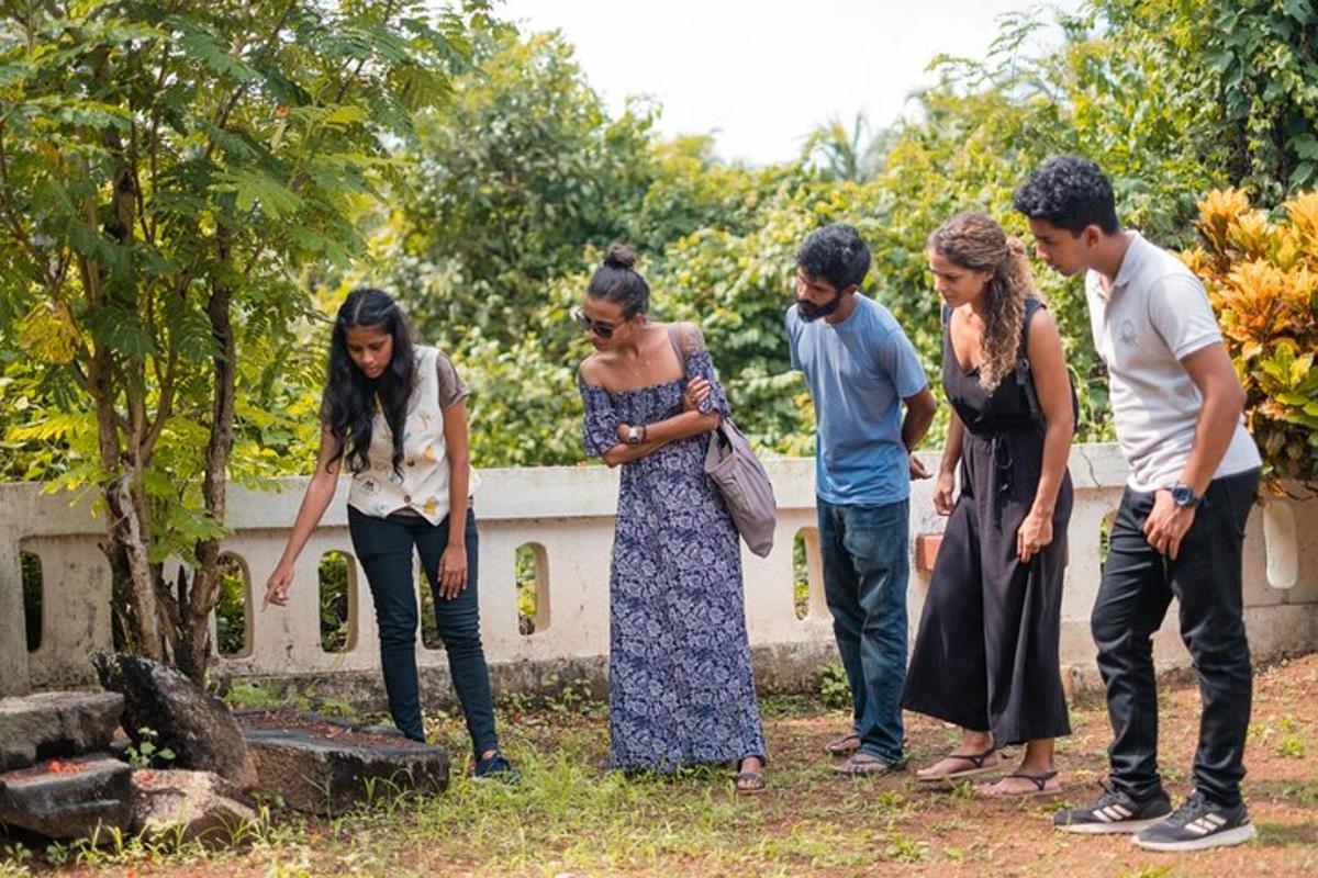 un grup de persones dretes al voltant d'un arbre