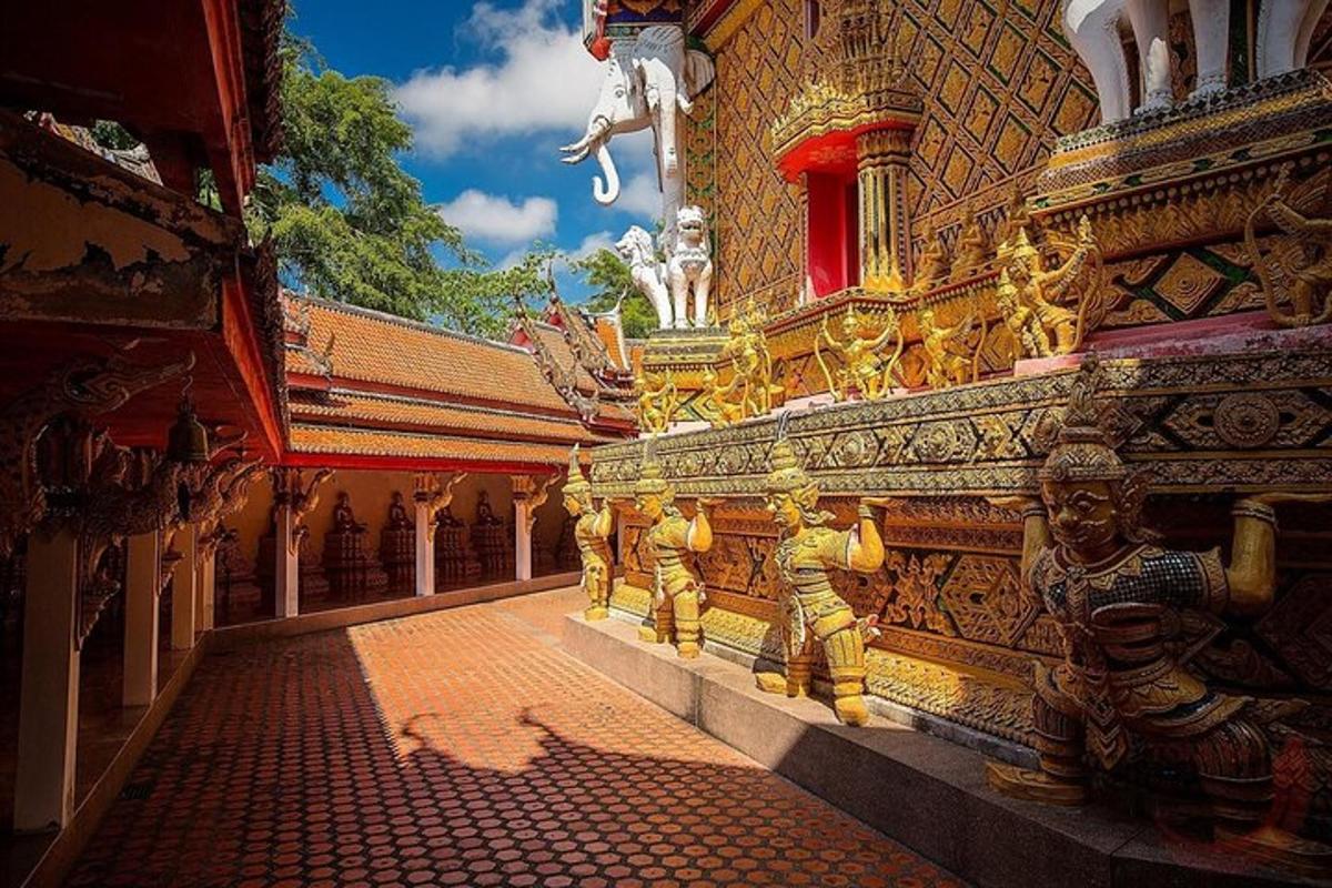 a building with a bunch of statues on it