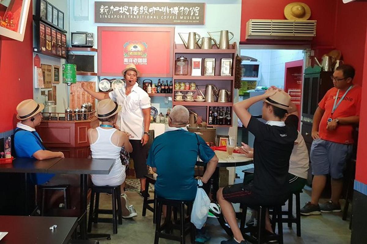 a group of people sitting at a bar in a restaurant