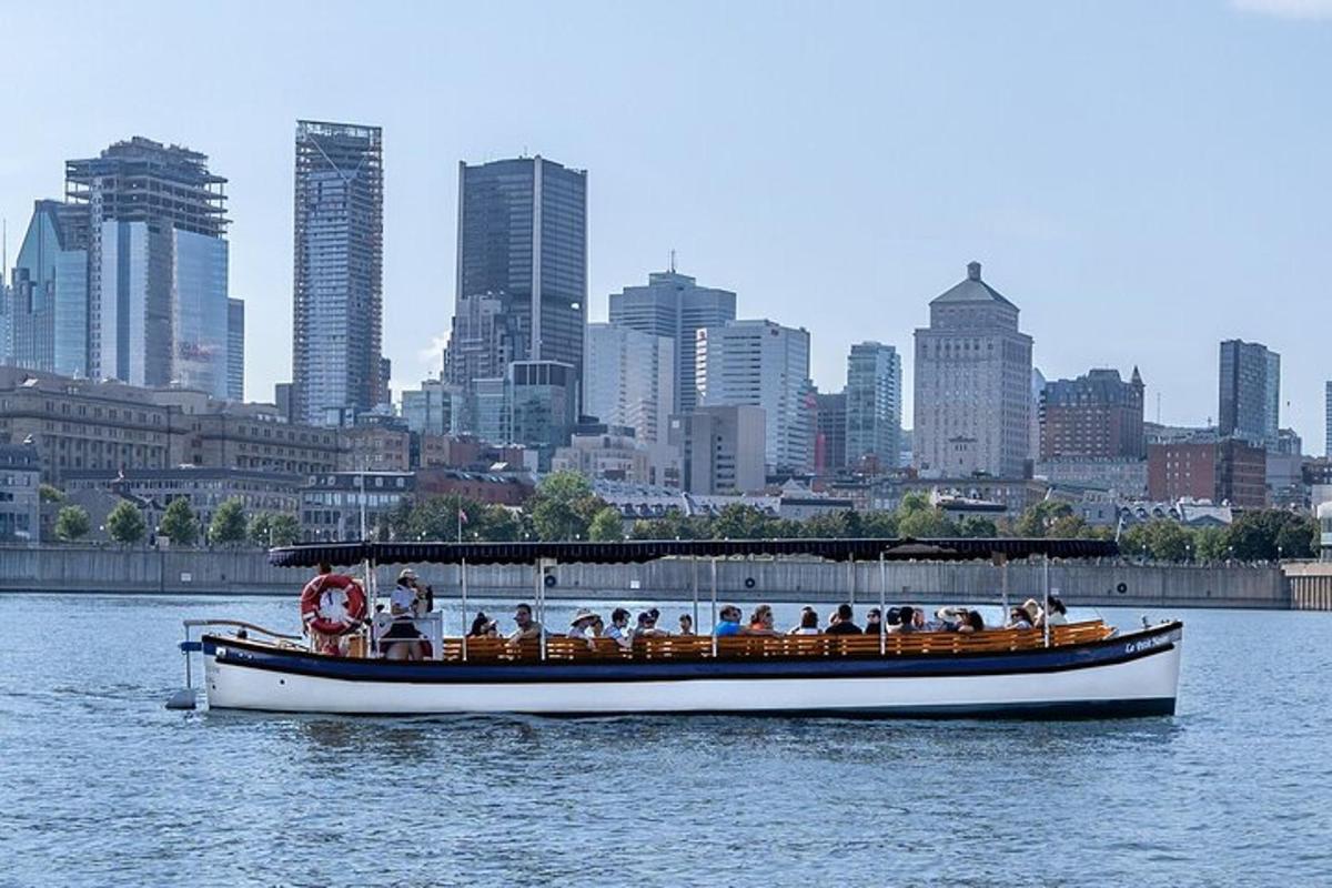 a group of people on a boat in the water