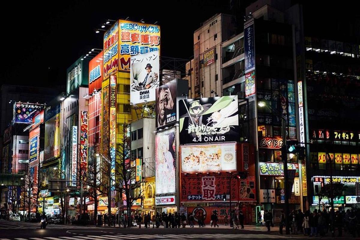 a group of buildings in a city at night