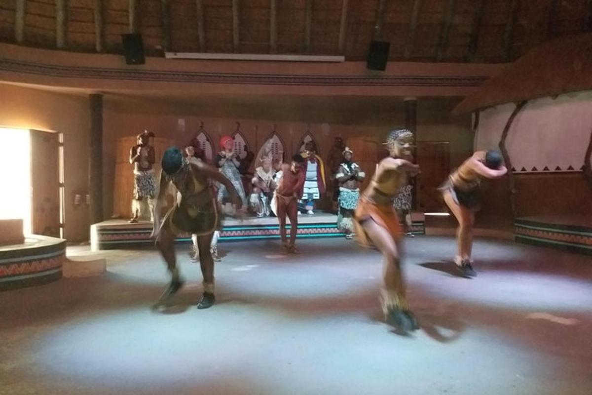 a group of people dancing in a performance