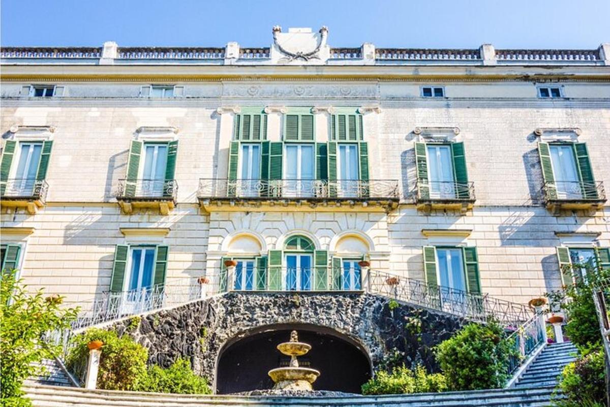 a building with a fountain in front of it