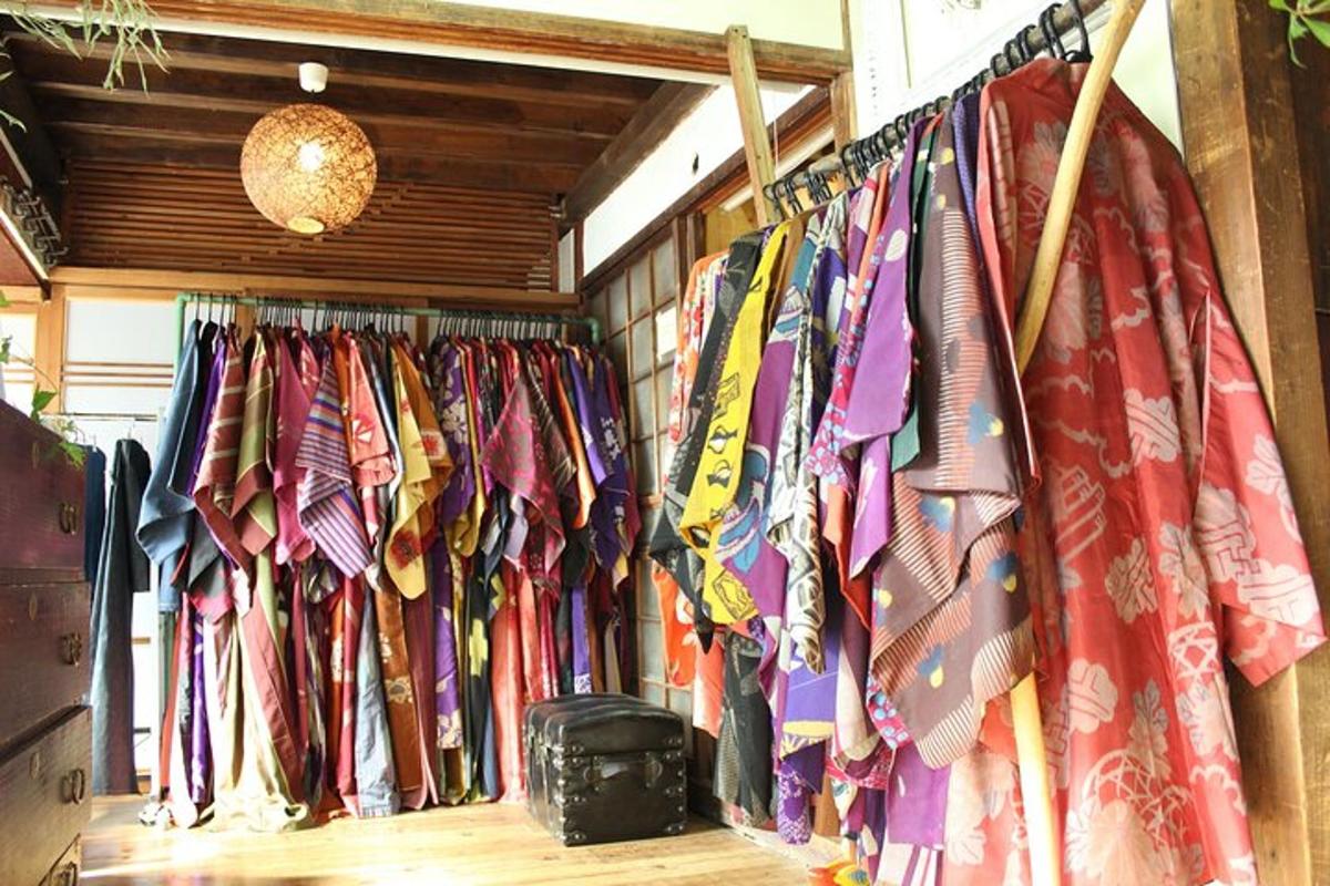 a bunch of ties hanging on a rack in a store