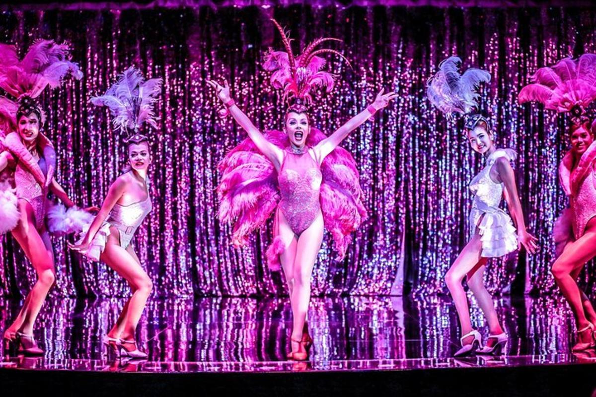a group of women in fairy costumes on a stage