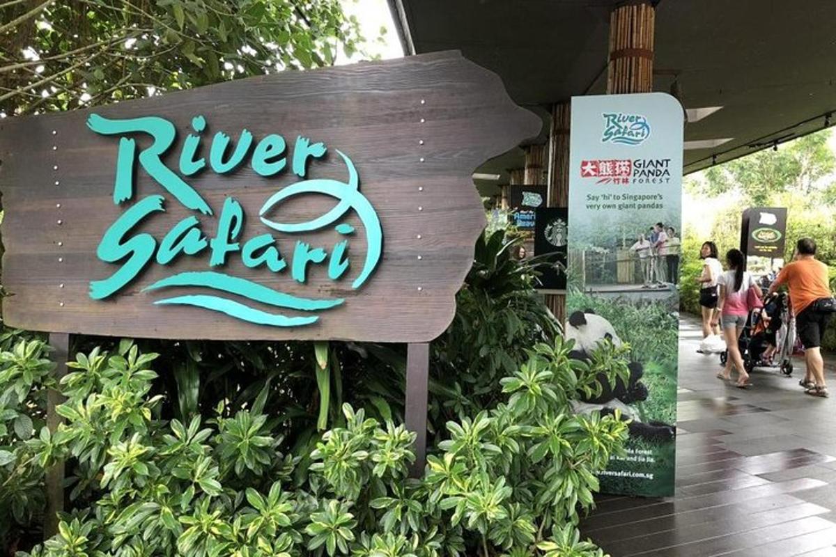 a sign for a river gazgard in a store
