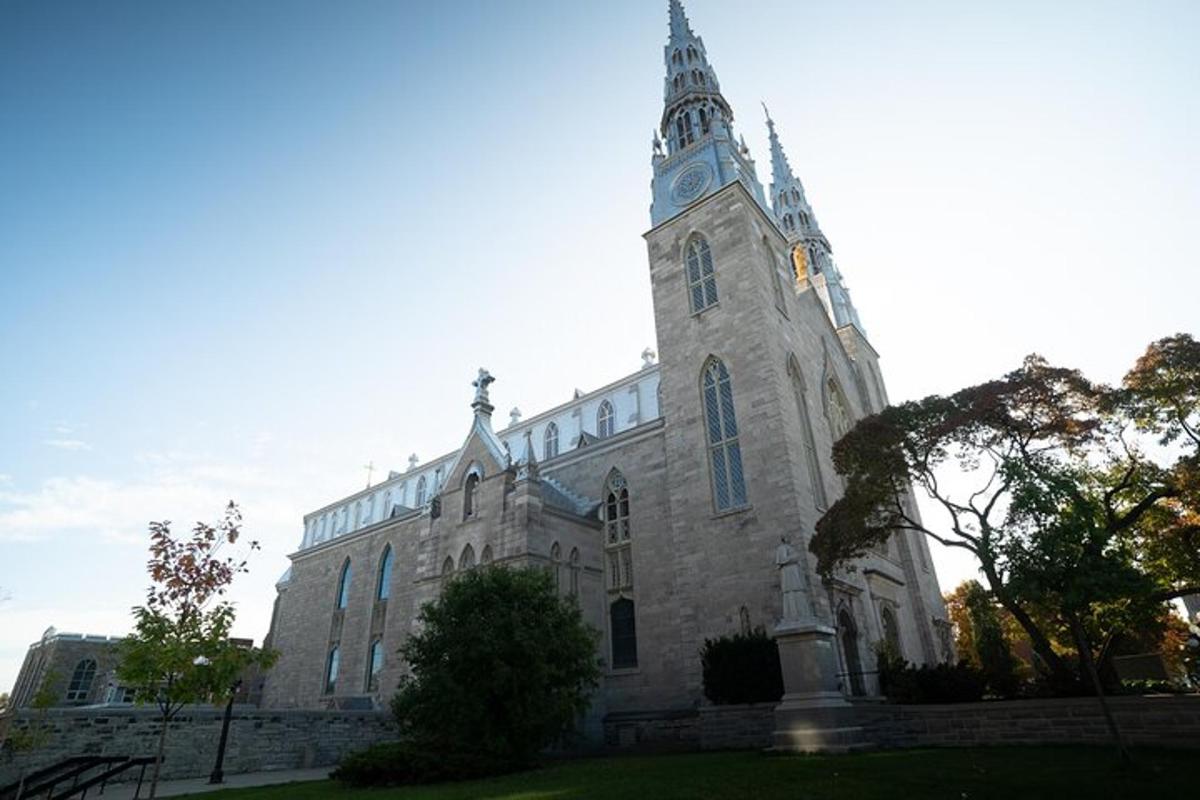 a church with a clock tower on top of it
