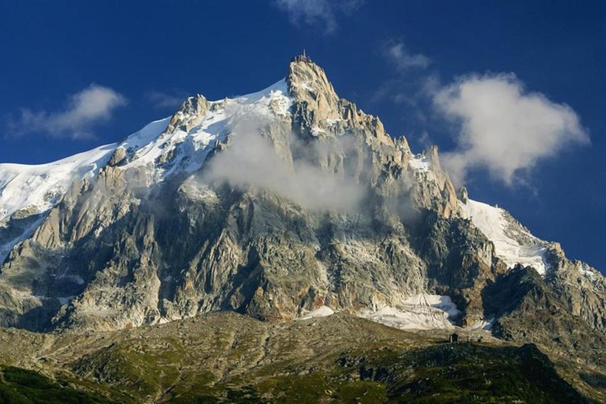 a mountain with snow on top of it