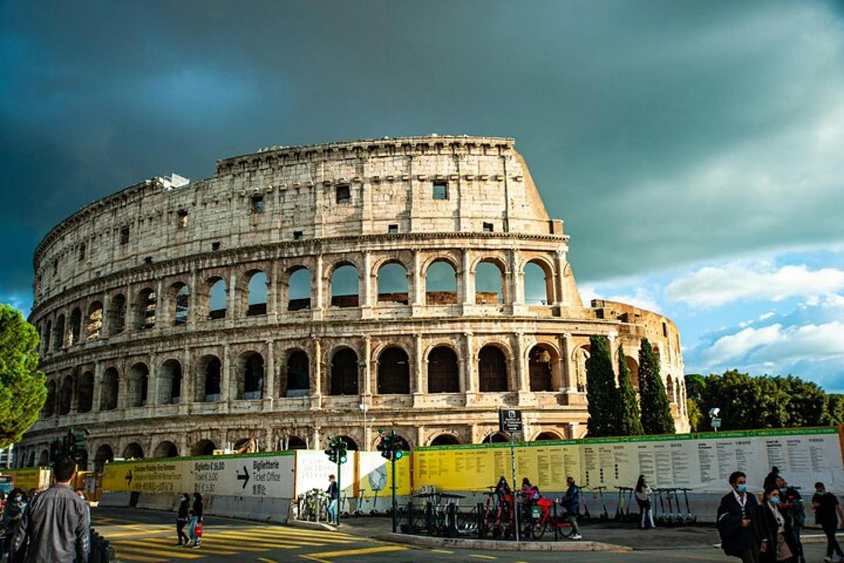 a view of the leaning tower of colossus