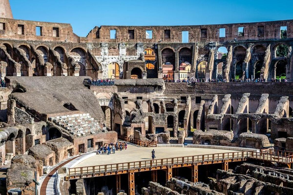 a view of the colosseum in theatican city