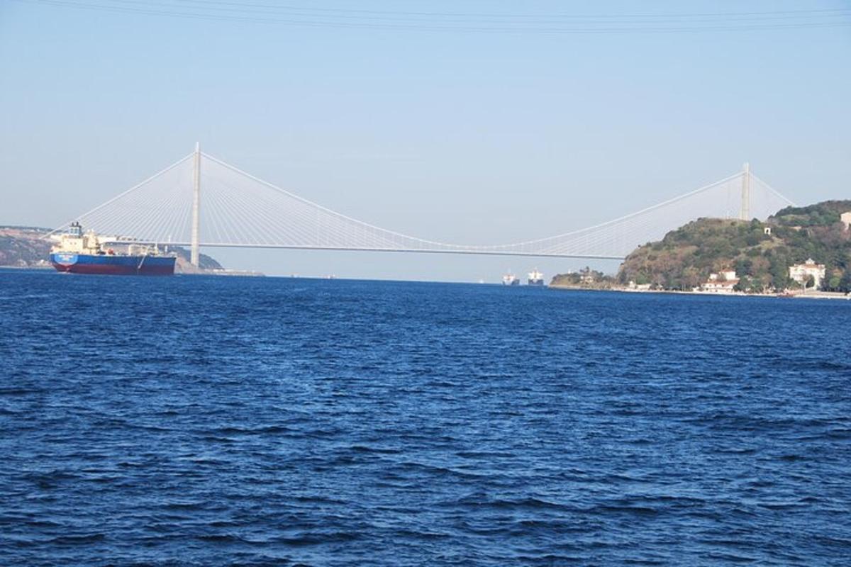 μια γέφυρα στη μέση ενός μεγάλου όγκου νερού