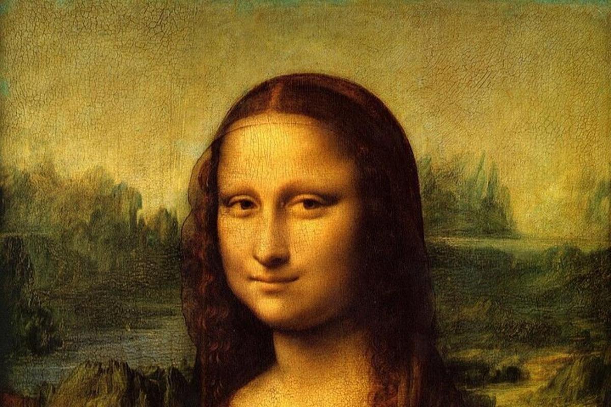 a painting of a man with long hair