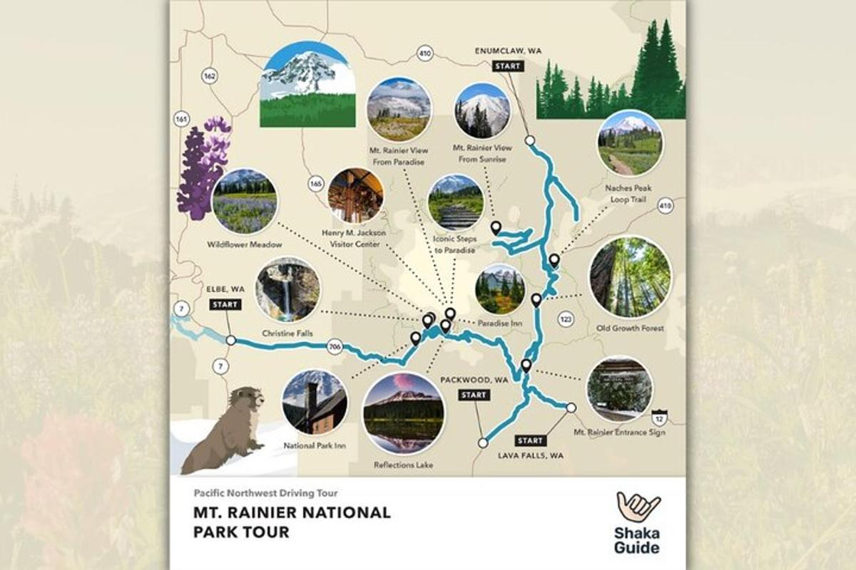 Az NMK Lazacmitte Nemzeti Park térképe