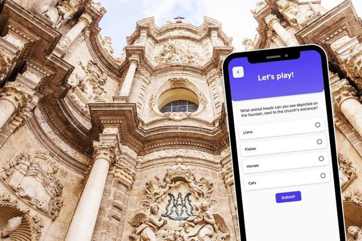 un teléfono celular frente a un edificio