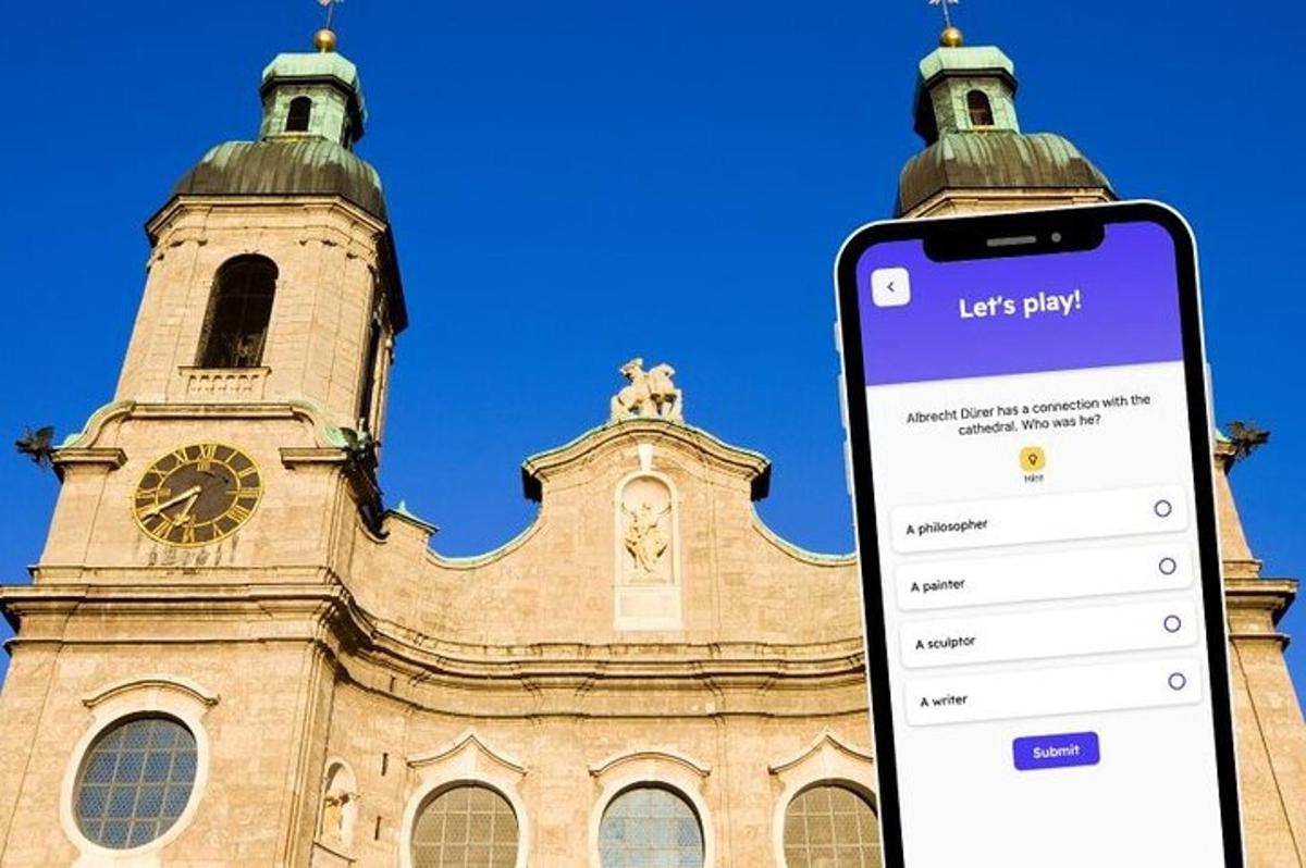 mobiiltelefon kellatorniga hoone ees